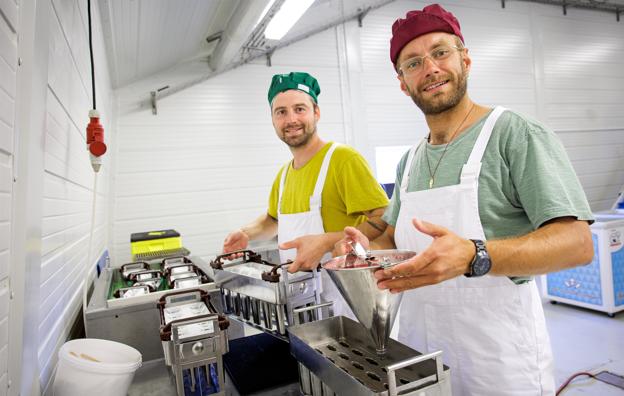 Vild Is laver sodavandsis på lokalt produceret økologisk bærsaft. De to indehavere Alexander Bengtsen og Rasmus Thøgersen gør det, fordi de synes, det er sjovt - og fordi de fandt ud af, at det var skidenemt at lave skidegod is.