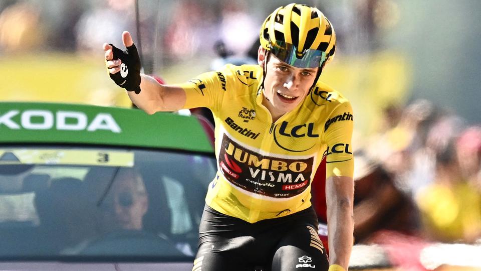 Jonas Vingegaard tog torsdag sin anden etapesejr i Tour de France. <i>Marco Bertorello/Ritzau Scanpix</i>