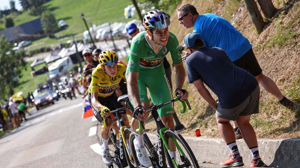 Wout van Aert havde en stor aktie i Jonas Vingegaards sejr på 18. etape af Tour de France. <i>Thomas Samson/Ritzau Scanpix</i>