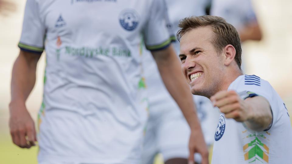 Lasse Steffensen scorede lørdag et noget tilfældigt mål, som viste sig at være kampafgørende på Amager. <i>Arkivfoto: Henrik Bo</i>