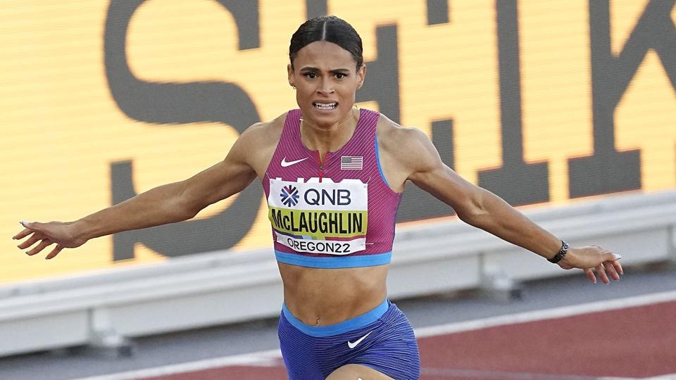Sydney McLaughlin vandt guld med rekordtid i 400 meter hækkeløb. <i>Gregory Bull/Ritzau Scanpix</i>