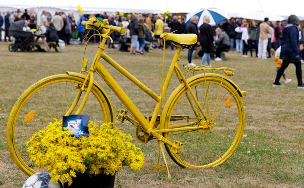 Hillerslev er i den grad blevet pyntet op til Tour de France. <i>Foto: Bo Lehm</i>