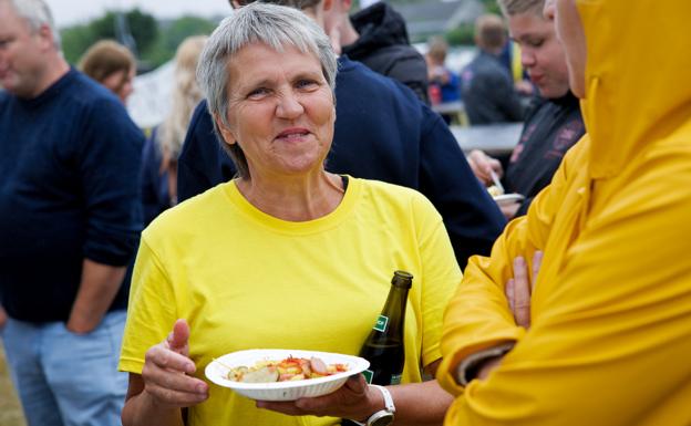 Hillerslev er blevet samlet igen, siger Inge Kappel, der er en af de bærende kræfter bag hyldestarrangementet i byen. <i>Foto: Bo Lehm</i>