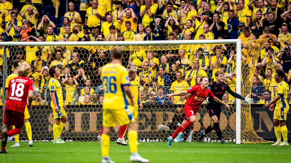 Andreas Schjelderup har scoret i begge sæsonens ligakampe for FC Nordsjælland. <i>Ida Marie Odgaard/Ritzau Scanpix</i>