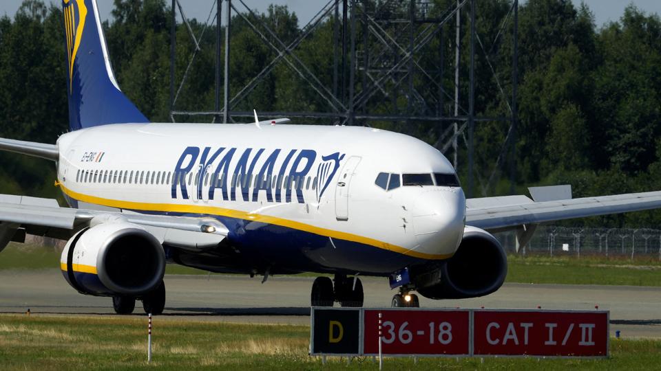 Et Ryanair-fly er her netop landet i Riga i Letland. (Arkivfoto). <i>Ints Kalnins/Reuters</i>