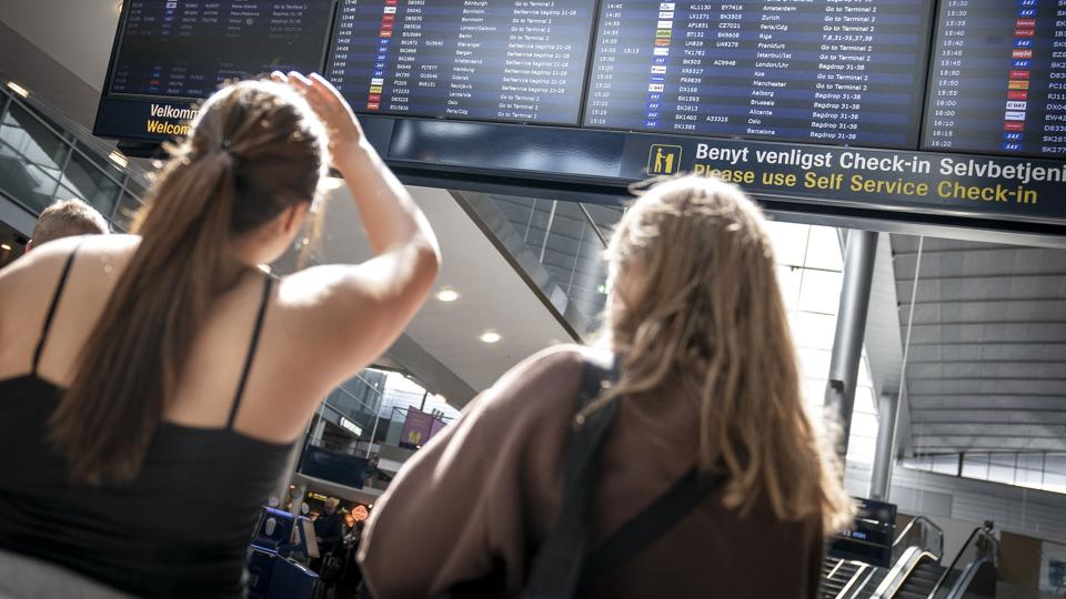 SAS-passagerer oplever trods afslutning på pilotstrejke fortsat aflysninger og forsinkelser. Det skyldes mangel på medarbejdere i lufthavnene, siger luftfartsselskabet. <i>Mads Claus Rasmussen/Ritzau Scanpix</i>