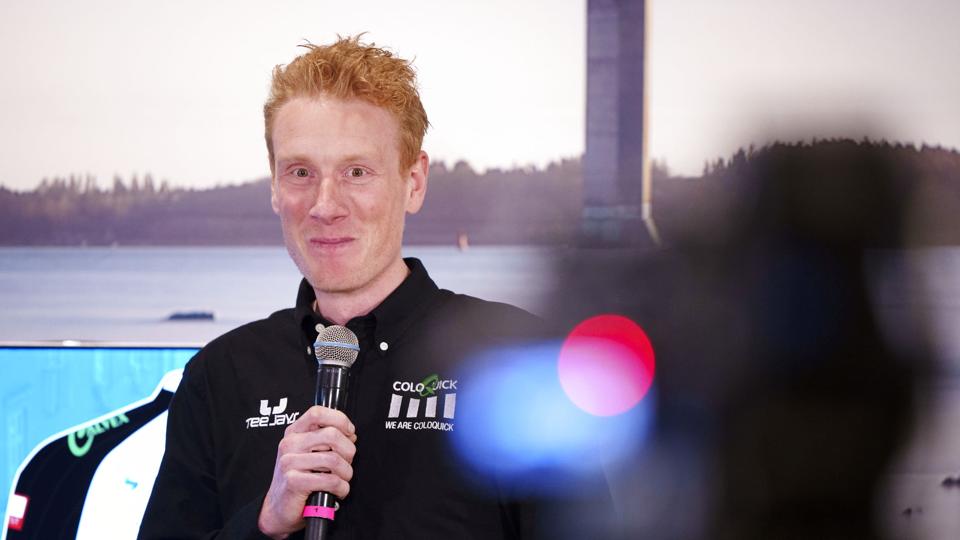 Christian Moberg er sportsdirektør for det danske cykelhold ColoQuick. Ejeren af holdet, Brian Pedersen, håber, at dansk Tour-succes kan kaste sponsorater af sig i fremtiden. (Arkivfoto). <i>Bo Amstrup/Ritzau Scanpix</i>