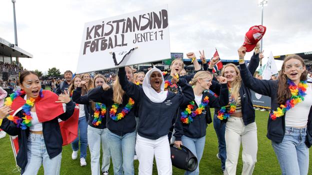 De norske hold udgør over halvdelen af deltagerne ved Dana Cup. <i>Foto: Bo Lehm</i>