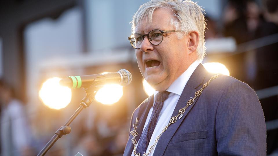 Borgmester Søren Smalbro (V) er klar til at hæve skatten i Hjørring Kommune <i>Foto: Bo Lehm</i>