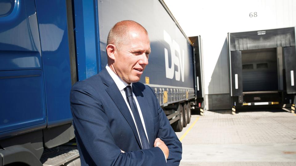 Jens Bjørn Andersen, administrerende direktør i DSV, kan se tilbage på et første halvår af 2022, der har båret præg af vækst. (Arkivfoto). <i>Staff/Reuters</i>