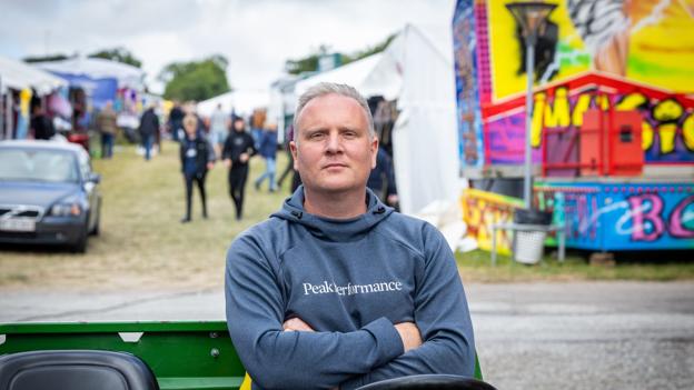 Markedsansvarlig Mads Bjerg Jensen Ohlsen håber, at vejret holder nogenlunde tørt. <i>Foto: Kim Dahl Hansen</i>