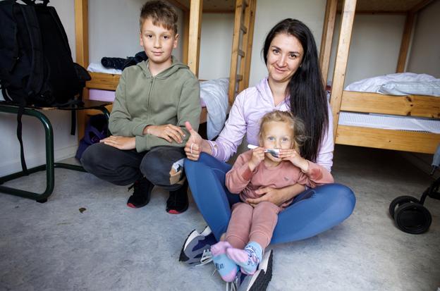 Flygtningefamilier på miniferie ved Bulbjerg
