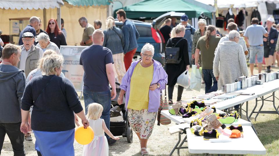 Vildsund Marked havde sidste dag torsdag, og for markedsansvarlig Mads Bjerg Jensen Ohlsen har det overordnet set været en succes. <i>Foto: Bente Poder</i>