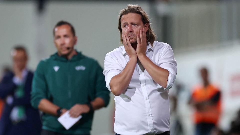 Bo Henriksens sidste kamp i spidsen for FCM var på Cypern, hvor holdet gik videre i Champions League-kvalifikationen mod Larnaca efter straffesparkskonkurrence. <i>-/Ritzau Scanpix</i>