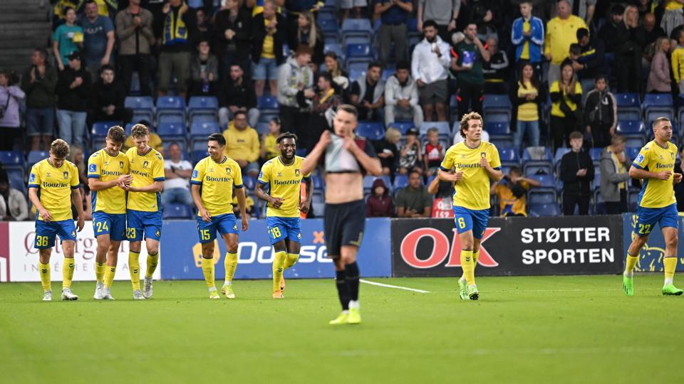 Brøndby vandt sikkert med 4-0 over polske Pogon og er videre i Conference League-kvalifikationen. <i>Philip Davali/Ritzau Scanpix</i>