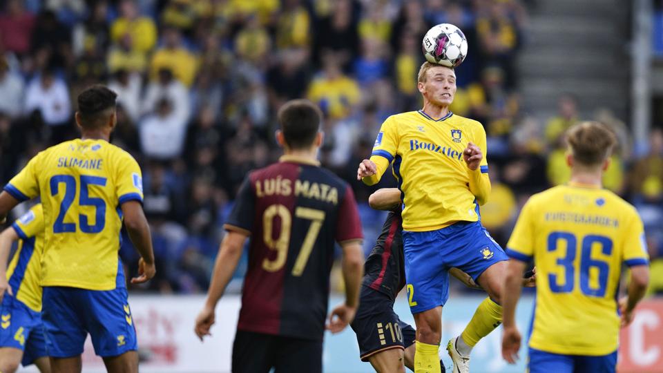 Brøndby skal møde Basel efter torsdagens 4-0-sejr over Pogon. <i>Philip Davali/Ritzau Scanpix</i>