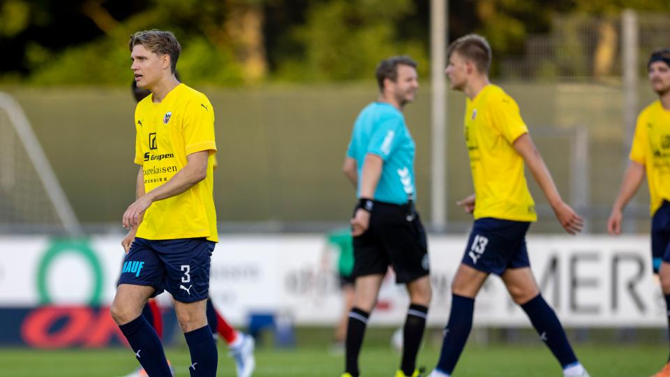 Jesper Bøge og Hobro fik en regulær lussing, da man tabte 0-6 ude mod Hvidovre. <i>Arkivfoto: Martél Andersen</i>
