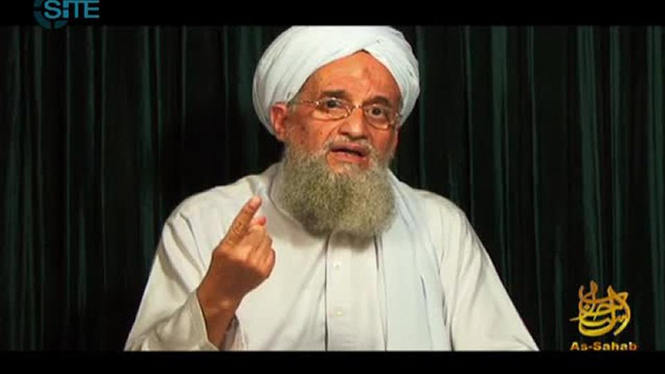 USA har dræbt den øverste leder for al-Qaeda, Ayman al-Zawahiri, i et droneangreb i Kabul i weekenden. Det oplyser USA's præsident. (Arkivfoto). <i>-/Ritzau Scanpix</i>