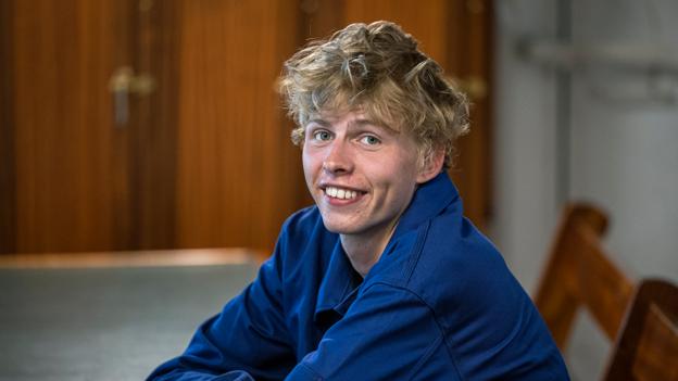 Efter opholdet på George Stage regner Rasmus Clausen med fortsætte på en uddannelse i det maritime. <i>Foto: Martél Andersen</i>