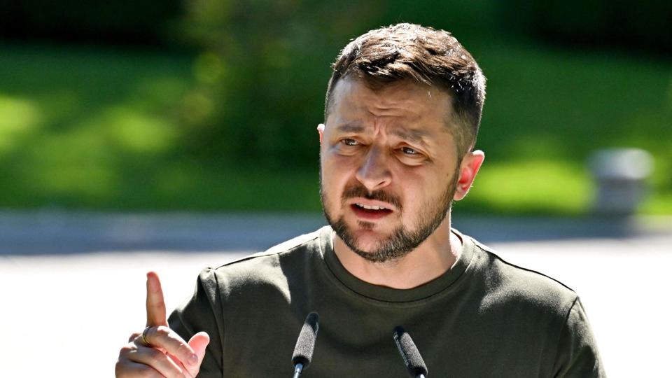 Amnestys rapport er en form for victim blaming, mener Ukraines præsident, Volodymyr Zelenskyj. (Arkivfoto). <i>Sergei Supinsky/Ritzau Scanpix</i>