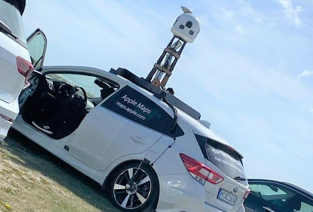 Apples Maps bliver opdateret med Lookaround - der er mage til Googles Streetview. Derfor har Apple haft fotobiler til at køre Danmark tyndt og fotografere vejnettet. <i>Foto: Ole Sanvig Knudsen</i>