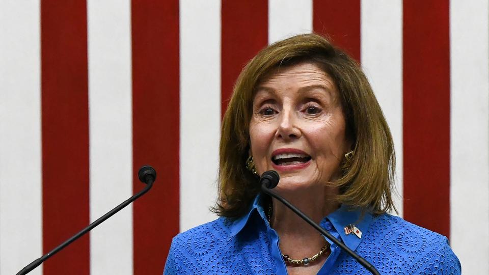 Pelosi er den mest højtstående politiker fra USA, som har besøgt østaten i 25 år. Hendes besøg har vakt vrede i Beijing, som mener, at Taiwan hører under Kina. <i>Richard A. Brooks/Ritzau Scanpix</i>