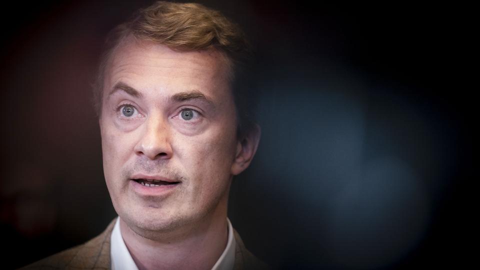 - På trods af den turbulente periode, vi har været igennem, er jeg godt tilfreds med at stille med et så stærkt kandidathold, som vi her kan præsentere, siger Dansk Folkepartis formand, Morten Messerschmidt. <i>Liselotte Sabroe/Ritzau Scanpix</i>