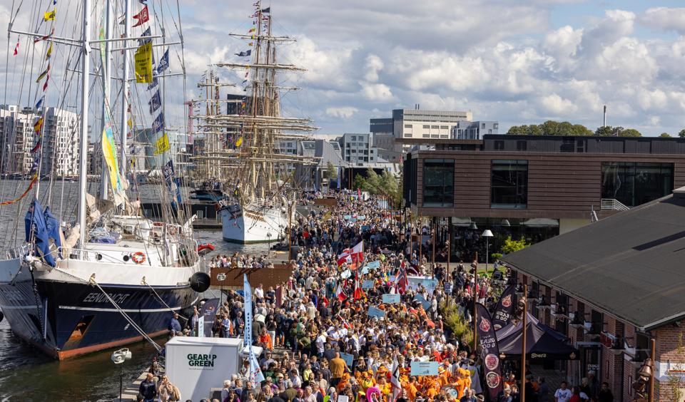 Beredskabet vurderer, at der torsdag var i alt 130.000 gæster til Tall Ships Races. <i>Foto: Kim Dahl Hansen</i>