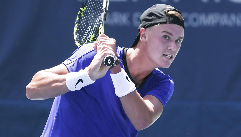 Holger Rune har haft det svært, siden han tabte kvartfinalen ved French Open i begyndelsen af juni. <i>Kyle Gustafson/Ritzau Scanpix</i>