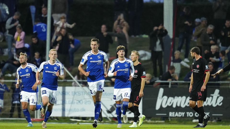 Lyngby leverede et forrygende comeback hjemme mod FC Midtjylland. <i>Claus Bech/Ritzau Scanpix</i>