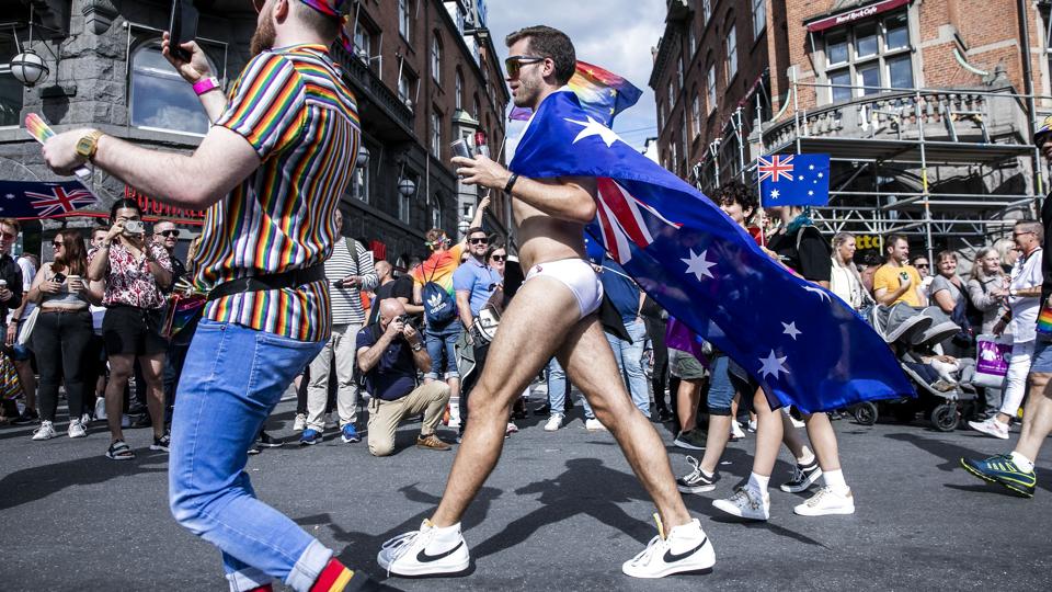 WorldPride parader går gennem København lørdag den 21. august 2021. <i>Olafur Steinar Gestsson/Ritzau Scanpix</i>