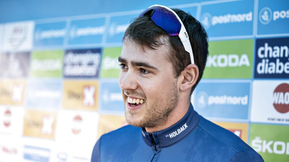 Rasmus Lund og de øvrige baneryttere blev hyldet for deres præstationer ved OL under sidste års PostNord Danmark Rundt. Dengang kørte Lund for Restaurant Suri-Carl Ras, men i dag er han ikke tilknyttet et cykelhold på det niveau. <i>Henning Bagger/Ritzau Scanpix</i>