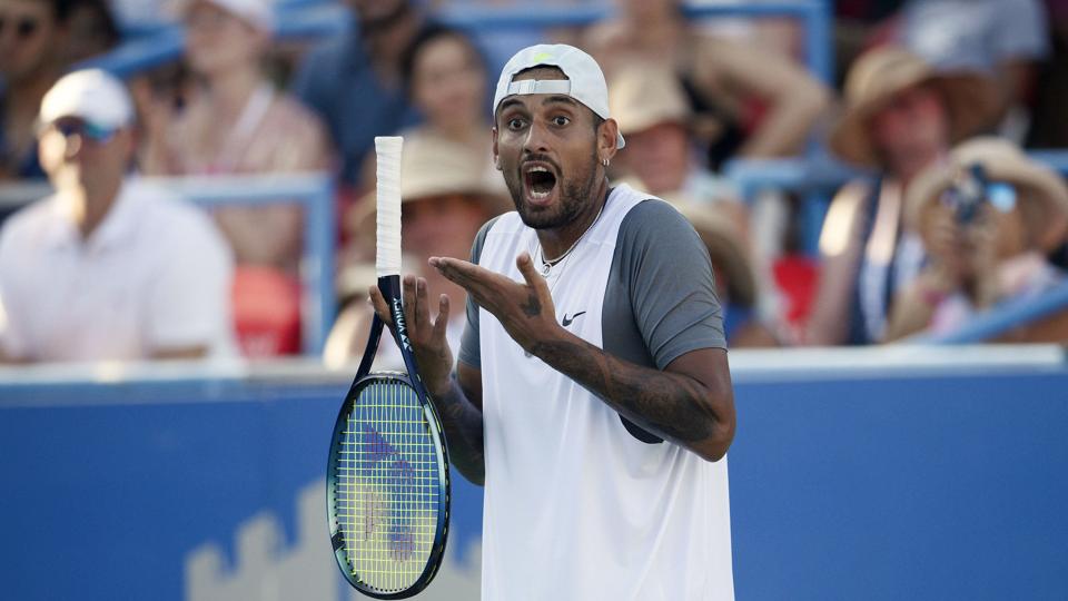 Nick Kyrgios fra Australien vandt søndag sin første ATP-turnering i tre år med sejr over Yoshihito Nishioka fra Japan i Citi Open. <i>Nick Wass/Ritzau Scanpix</i>