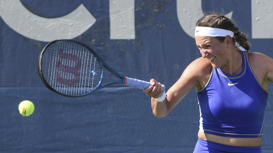 Victoria Azarenka konkurrerede i Washington i sidste uge, men kommer ikke til at spille i Toronto i denne uge. <i>Kyle Gustafson/Ritzau Scanpix</i>