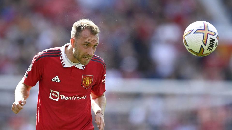 Christian Eriksen fik søndag sin officielle debut for Manchester United. <i>Toby Melville/Reuters</i>