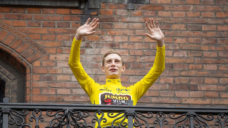 Jonas Vingegaard blev fejret på Københavns Rådhus og efterfølgende i Tivoli og hjembyen Glyngøre, efter at han havde sikret sig sejren i Tour de France. (Arkivfoto) <i>Thomas Sjørup/Ritzau Scanpix</i>