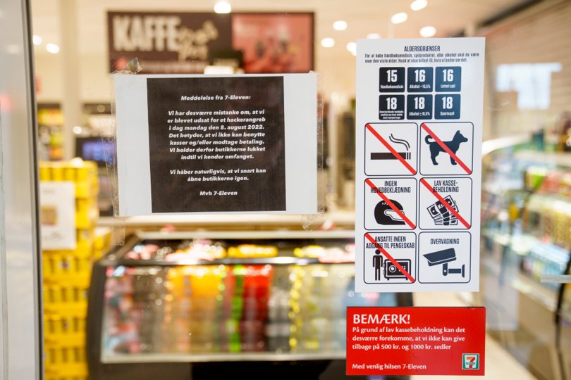 En hacker lammede mandag formiddag de danske 7-Eleven-butikker. <i>Foto: Bo Amstrup/Ritzau Scanpix</i>