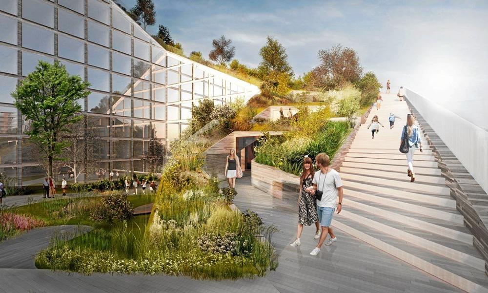 Ude får hotel- og konferencecenteret på Aarhus Ø en snoet stiforbindelse. Ude får hotel- og konferencecenteret på Aarhus Ø en snoet stiforbindelse.