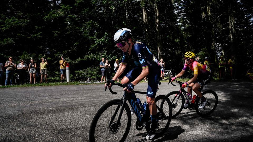 De to hollændere Annemiek van Vleuten (tv.) og Demi Vollering (th.) duellerede om sejren i Tour de France. <i>Jeff Pachoud/Ritzau Scanpix</i>