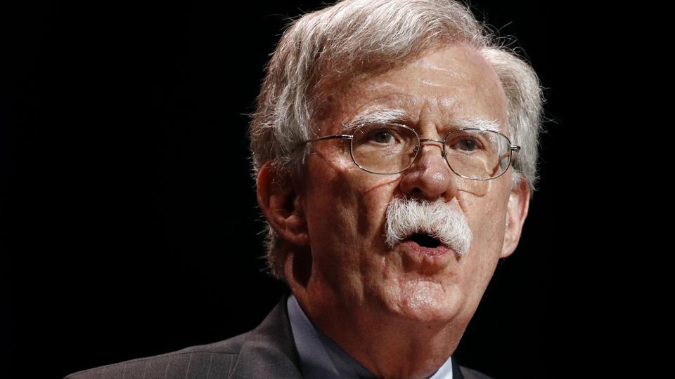 John Bolton var daværende præsident Donald Trumps nationale sikkerhedsrådgiver. Justitsministeriet er ret sikker på, at en iransk revolutionsgardist forsøgte at hyre en person i USA, der kunne slå ham ihjel. (Arkivfoto) <i>Patrick Semansky/Ritzau Scanpix</i>