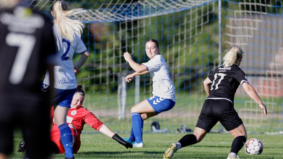 AaB's Camilla Rishøj viste sig stærkt frem i pokalkampen. <i>Foto: Henrik Bo</i>