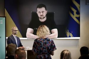 Ukraines præsident holder åbningstale ved dansk konference