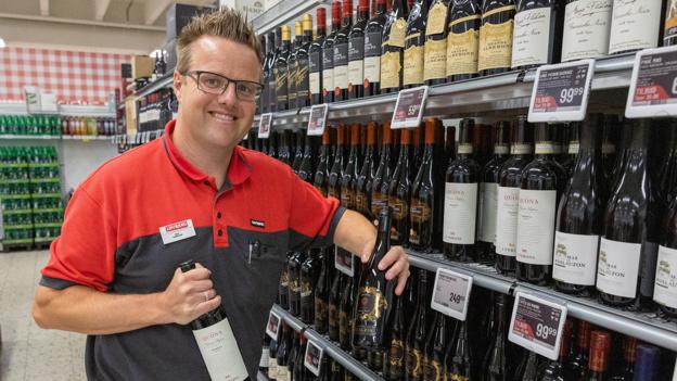 Vinafdelingen er et at de steder, hvor Max Kristensen kommer til at være. <i>Foto: Kim Dahl Hansen</i>