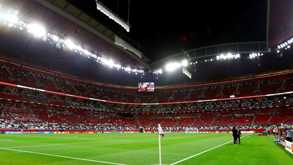 Al Bayt Stadium lægger græs til åbningskampen ved VM. (Arkivfoto). <i>Suhaib Salem/Reuters</i>