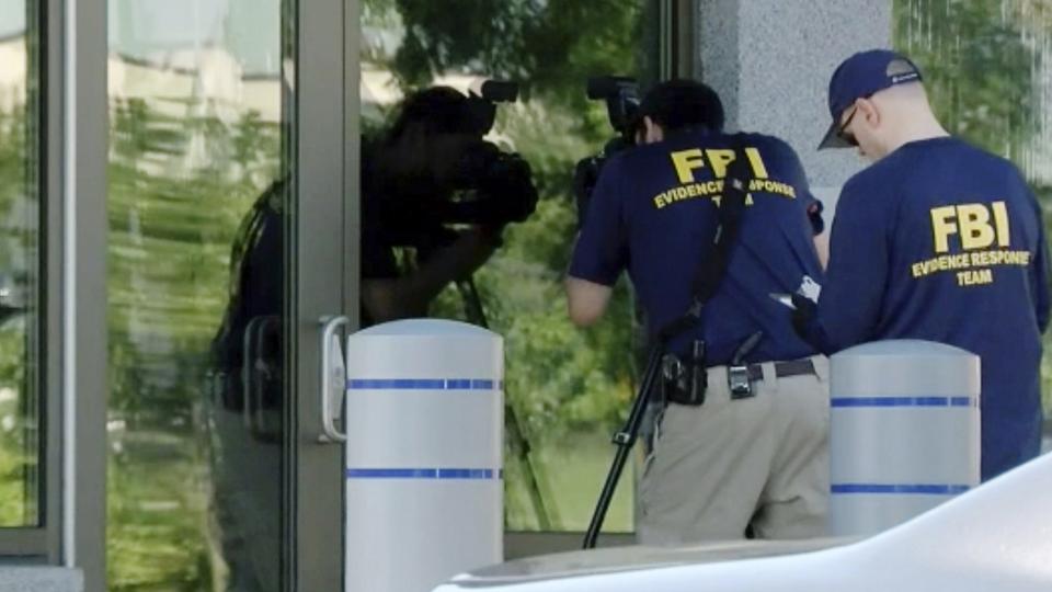 En bevæbnet mand forsøgte torsdag morgen lokal tid at trænge ind i en FBI-bygning i Cincinnati i delstaten Ohio. <i>Uncredited/Ritzau Scanpix</i>