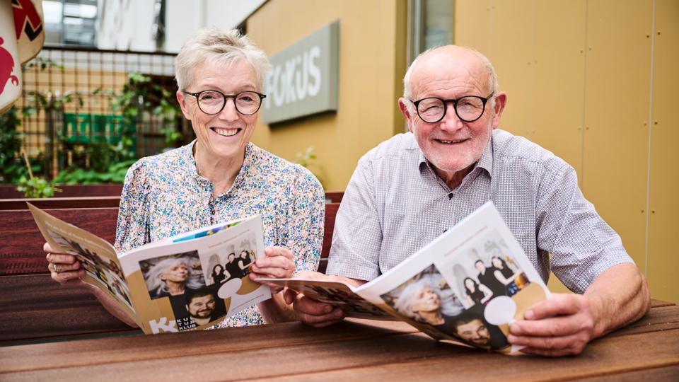 Hanne Tambo og Lars Bang er godt tilfredse med efterårsprogrammet i år. <i>Foto: Nicolas Cho Meier</i>