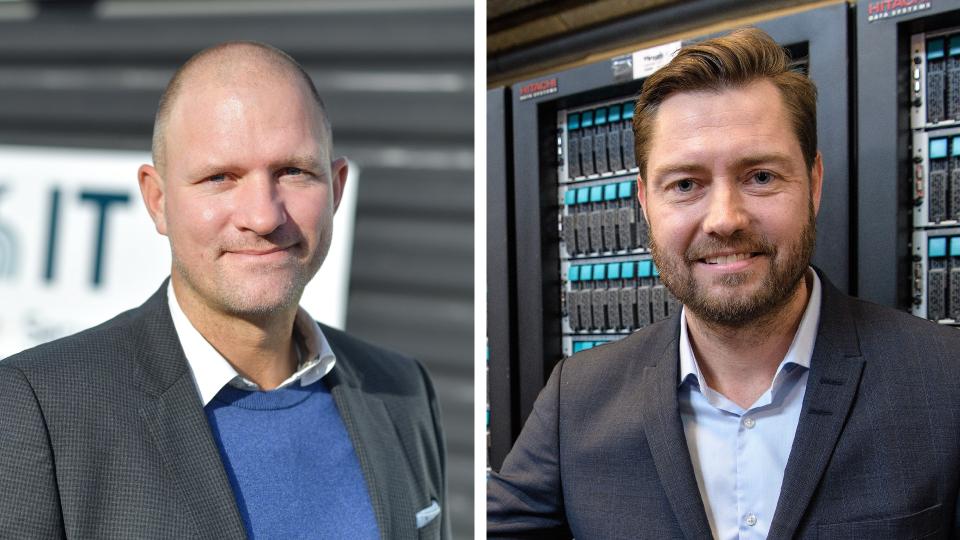 Jesper Villadsen og Morten Rasmussen fik for 10 år siden en god idé. Den kulminerer nu med et millionsalg. <i>Foto: Jette Klokkerholm</i>