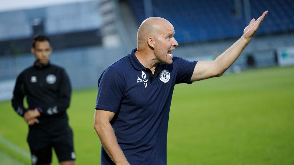 Henrik Pedersen var alt andet end tilfreds med indsatsen ude mod Næstved. <i>Foto: Henrik Bo</i>