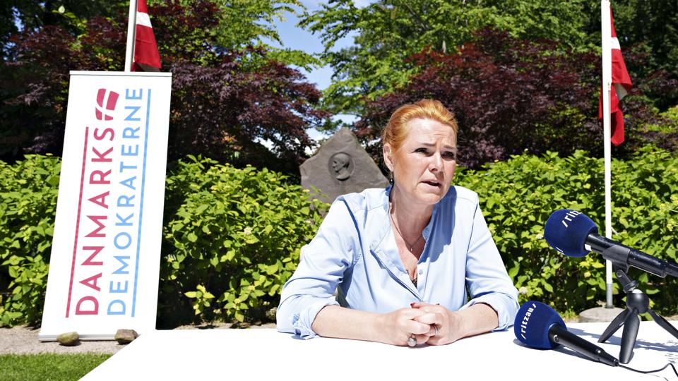 Inger Støjberg møder pressen på Hvidsten Kro i Spentrup. (Arkivfoto). <i>Henning Bagger/Ritzau Scanpix</i>