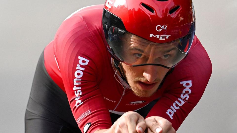 Mikkel Bjerg var ikke langt fra en medalje ved EM i enkeltstart i tyske München. <i>Christof Stache/Ritzau Scanpix</i>
